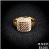 Image 1 : 4 DWT 14 KT Wht Gold w/ Diamonds Ring Sz: 8.5