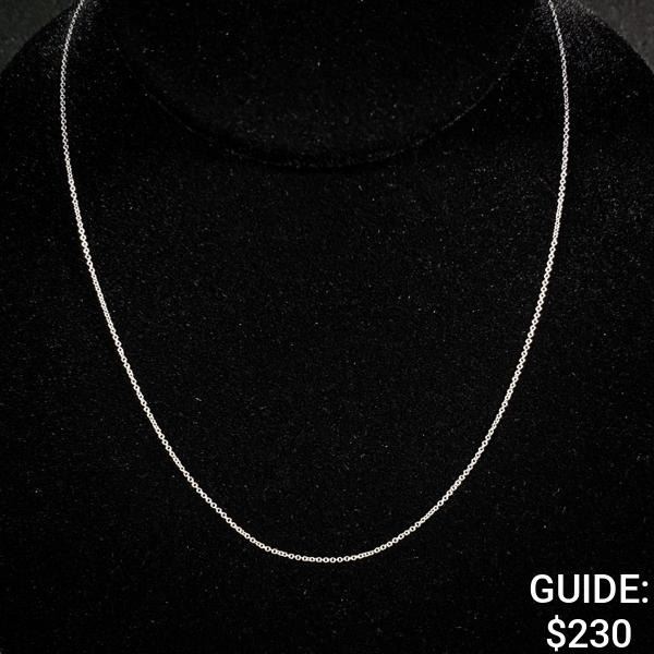 2 G 14 KT 18" White Gold Necklace