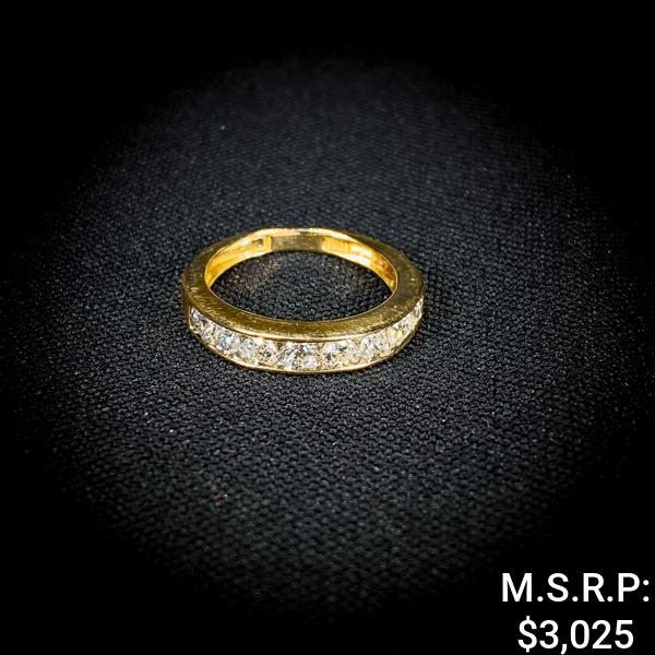 1.4 DWT 14 KT Gold w/ Diamond Ring Sz: 6