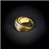 Image 2 : 5 DWT 10 KT Gold w/ Diamond Ring Sz: 6.5