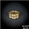 Image 1 : 5.2 DWT 14 KT Gold w/ Diamond Ring Sz: 8.5