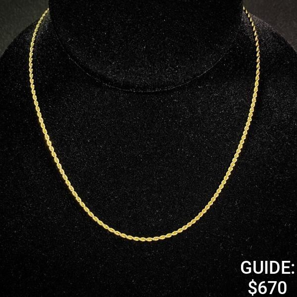 6 G 14 KT 16" Gold Necklace