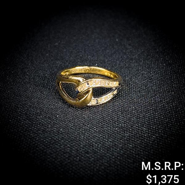 2.1 DWT 14 KT Gold w/ Diamond Ring Sz: 7