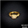 Image 1 : 2.8 DWT 10 KT Gold w/ Diamond Ring Sz: 5.5