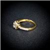 Image 2 : 3 DWT 14 KT Gold w/ Diamond Ring Sz: 8.5