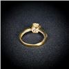 Image 3 : 3 DWT 14 KT Gold w/ Diamond Ring Sz: 8.5