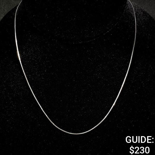 2 G 14 KT 18" White Gold Necklace