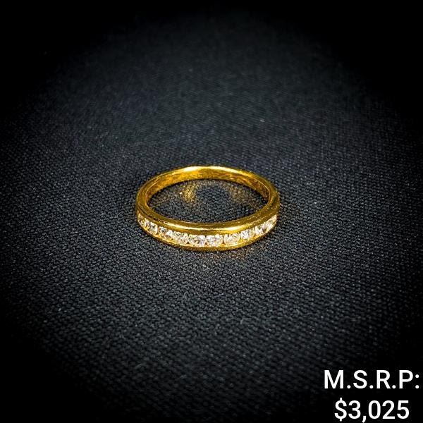 1.8 DWT 14 KT Gold w/ Diamond Ring Sz: 8.5