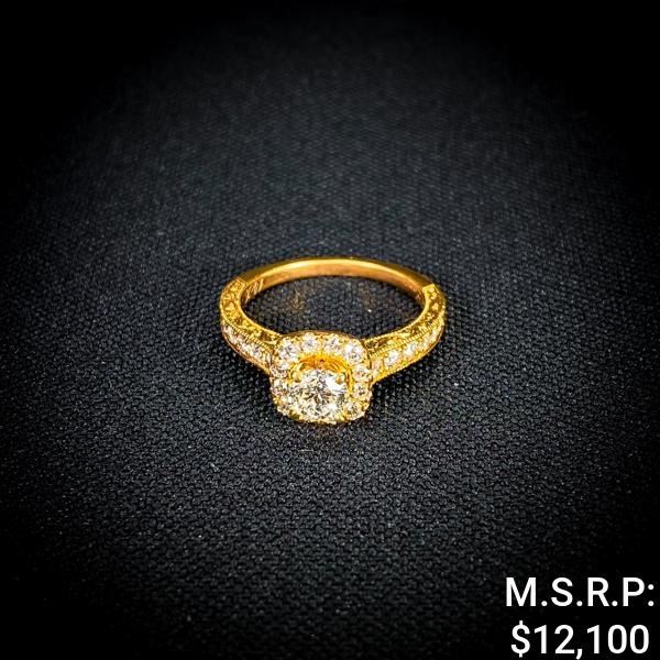 2.8 DWT 14 KT Neil Lane Gold w/ Dia Ring Sz:6.5
