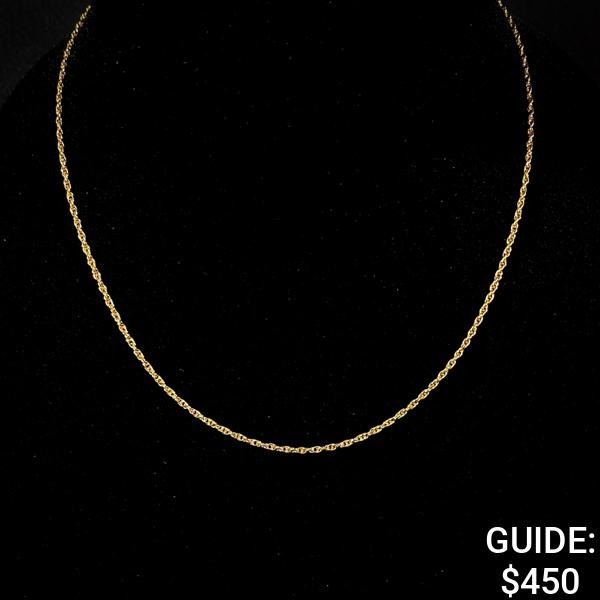4 G 14 KT 18" Gold Necklace