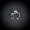 Image 3 : 2.2 DWT 10 KT Wht Gold w/ Diamond Ring Sz:7.5