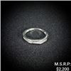 Image 1 : 1.6 DWT 950 Plat Diamond Ring Sz: 4.5