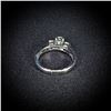 Image 3 : 3 DWT 14 KT Wht Gold w/ Diamond Ring Sz:7.5