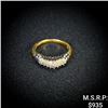 Image 1 : 1.7 DWT 10 KT Gold w/ Diamond Ring Sz: 5
