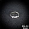 Image 1 : 2.2 DWT 14 KT Wht Gold Ring w/ Diamond Sz:4.5