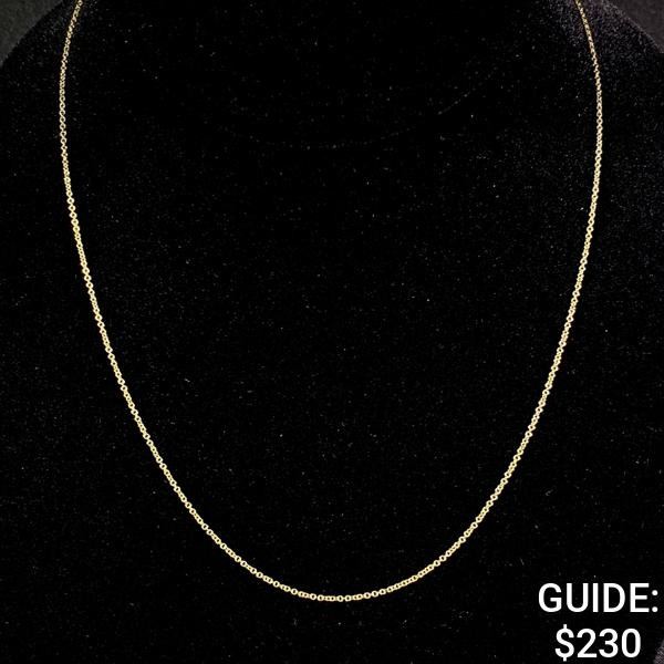 2 G 14 KT 18" Gold Necklace