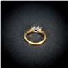Image 3 : 2.8 DWT 14 KT Gold Plat Diamond Ring Sz: 7.5