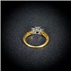 Image 3 : 2.4 DWT 14 KT Gold Diamond Ring Sz: 7.5