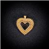 Image 2 : 2.2 DWT 10 KT Gold Diamond Heart Pendant