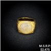 Image 1 : 5.7 DWT 10 KT Gold Diamond Ring Sz: 9.5