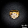 Image 1 : 5 DWT 10 KT Gold Diamond Ring Sz: 8