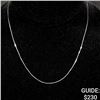 Image 1 : 2 G 10 KT 16" White Gold Necklace