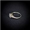 Image 2 : 1.9 DWT 14 KT Wht Gold Diamond Ring Sz: 5.5