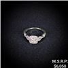 Image 1 : 2.4 DWT 14 KT Wht Gold Diamond Ring Sz: 7