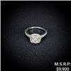 Image 1 : 2.4 DWT 14 KT Wht Gold Diamond Ring Sz: 6.5