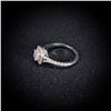 Image 2 : 2.4 DWT 14 KT Wht Gold Diamond Ring Sz: 6.5