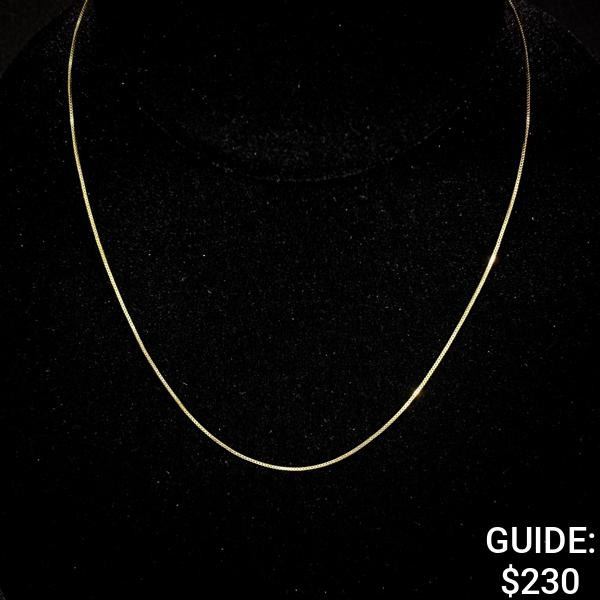 2 G 14 KT 18" Gold Necklace