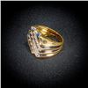 Image 2 : 6 DWT 10 KT Gold Diamond Ring Sz: 8.5
