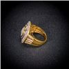 Image 2 : 5.3 DWT 10 KT Gold Diamond Ring Sz: 7
