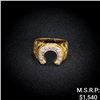 Image 1 : 3.7 DWT 10 KT Gold Ring w/ Diamonds Sz: 8