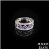 Image 1 : 2.9 DWT 14 KT Wht Gold Diamond Ring Sz: 6.5