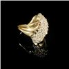 Image 3 : 4.2 DWT 10 KT Gold Diamond Ring Sz: 8.5
