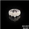 Image 1 : 4.5 DWT 14 KT Wht Gold Diamond Ring Sz: 7