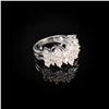 Image 3 : 4.5 DWT 14 KT Wht Gold Diamond Ring Sz: 7