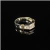 Image 3 : 5.7 DWT 14 KT Wht Gold Ring w/ Diamonds Sz: 11.5