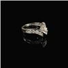 Image 3 : 2.3 DWT 14 KT Wht Gold Diamond Ring Sz: 5.5