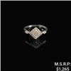 1.6 DWT 14 KT Wht Gold Diamond Ring Sz: 7