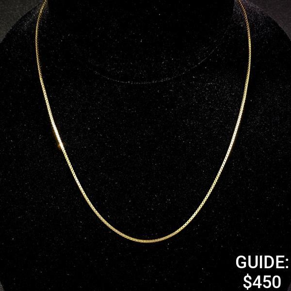 4 G 14 KT 18" Gold Necklace