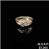 Image 1 : 2.1 DWT 10 KT Gold Ring w/ Diamond Sz: 7
