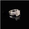 Image 3 : 3.9 DWT 10 KT Wht Gold Diamond Ring Sz: 8