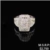 Image 1 : 3.4 DWT 10 KT Wht Gold Diamond Ring Sz: 7