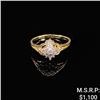 Image 1 : 1.6 DWT 14 KT Gold Diamond Ring Sz: 8.5