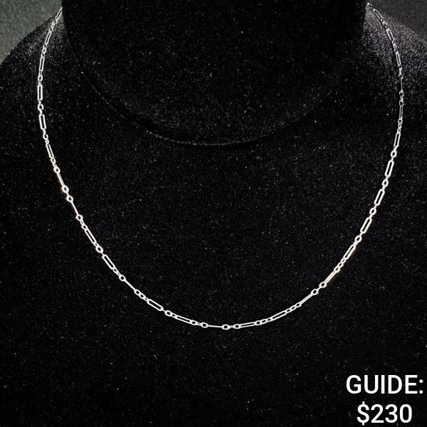 2 G 14 KT 16" White Gold Necklace