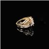 Image 3 : 3.4 DWT 10 KT Gold Diamond Ring Sz: 7