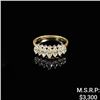1.6 DWT 14 KT Gold Ring w/ Diamonds Sz: 6.5