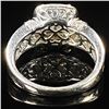 Image 2 : 3.3 DWT 14 KT Wht Gold Diamond Ring Sz: 6.5